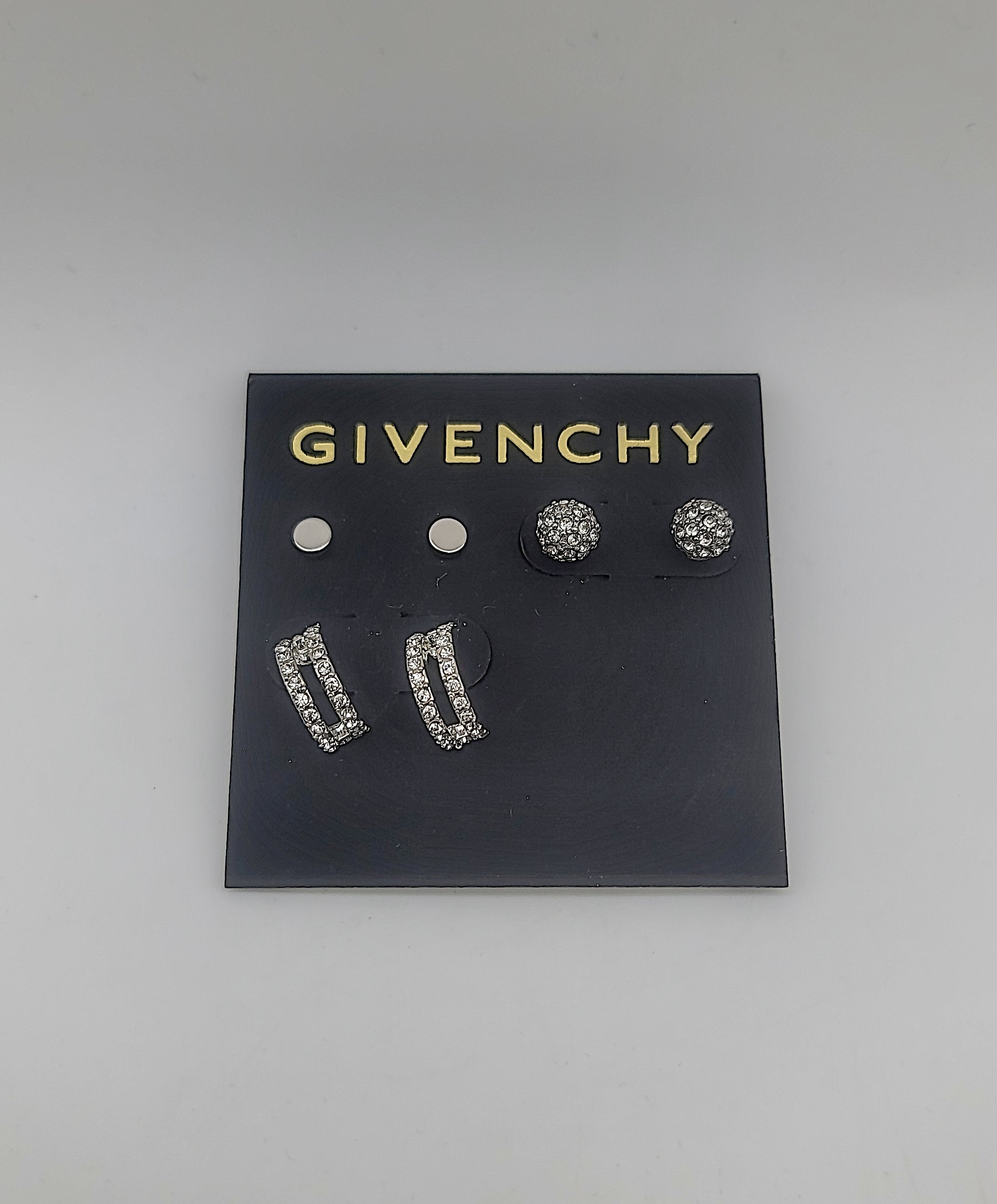 Givenchy 3-PC. Set Crystal &amp; Hoop Earrings – Rhodium