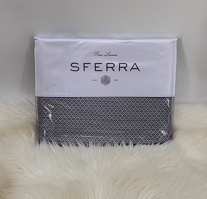 Sferra Minello Duvet Cover, Silver, Size Full-Queen