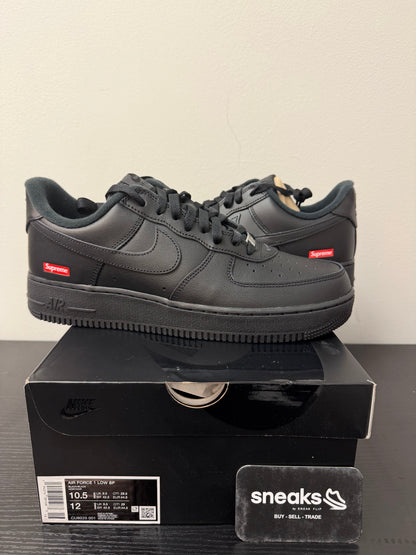 NEW Nike Air Force 1 Low Supreme Black CU9225-001