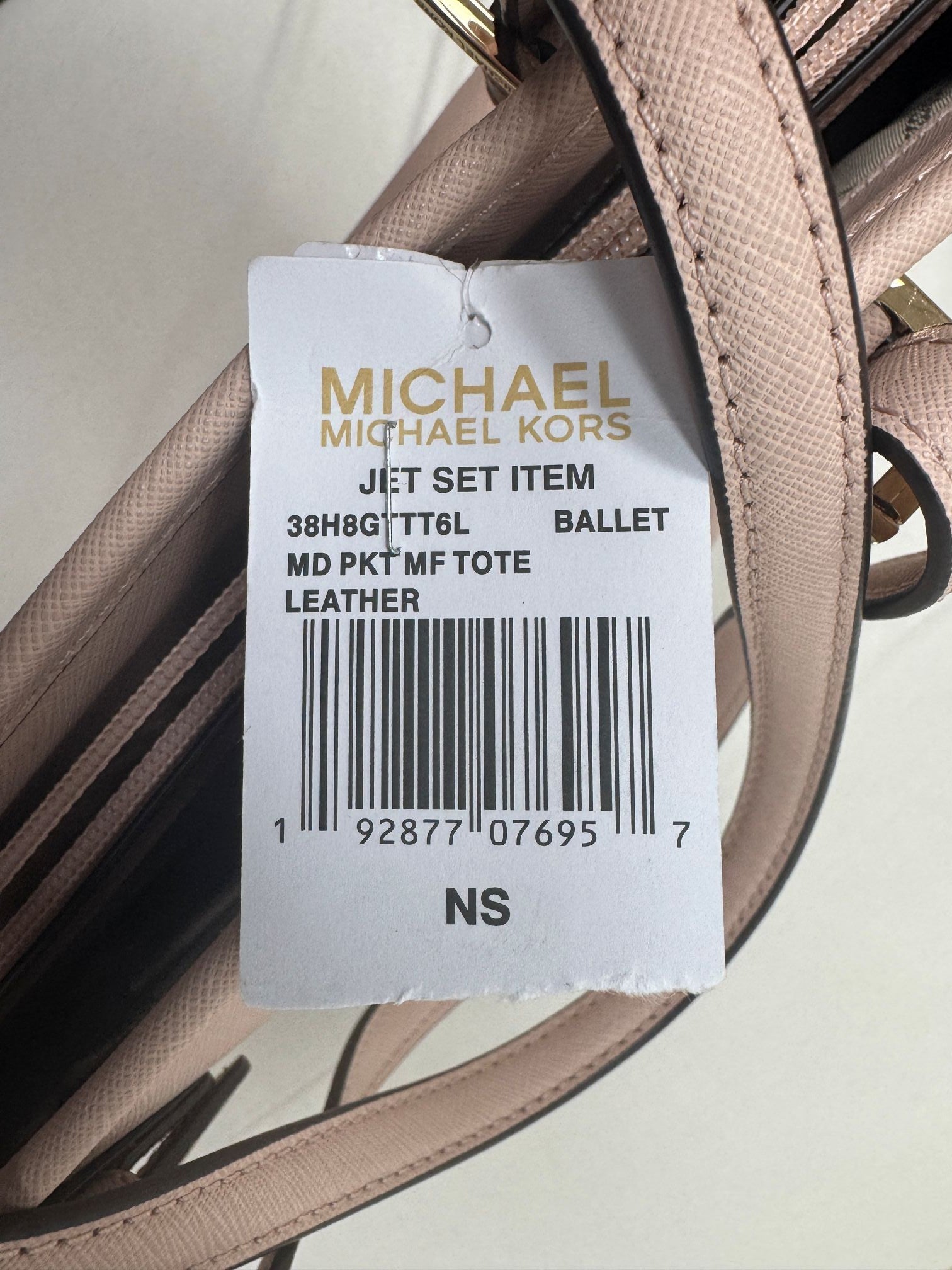 Michael Kors Jet Set Snap Pocket Leather Tote