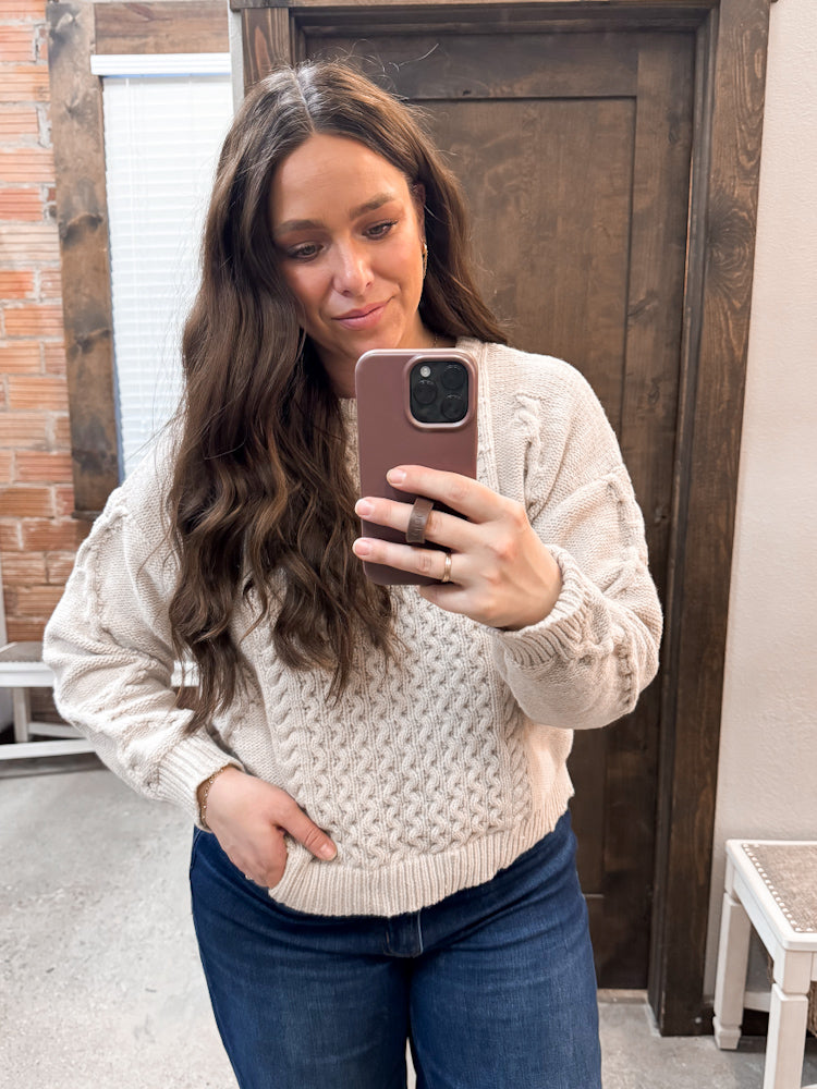 Soft Classic Knit Pattern Sweater