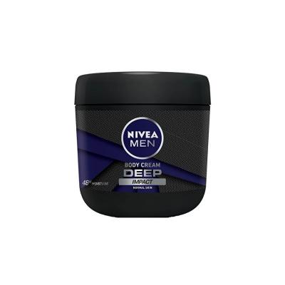 Nivea Men Deep: 400ml Hand &amp; Body Lotion - Moisturizing Cream with Woody Spicy Scent for Normal Skin - Long Lasting Hydration