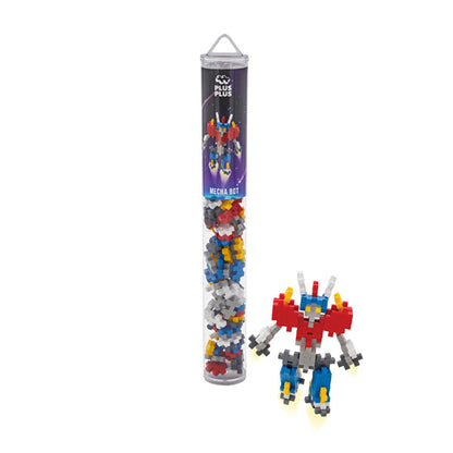 Plus Plus Mecha Bot 100 Piece Construction Toy for Kids - Creative Building Set, Reusable, Travel-Friendly