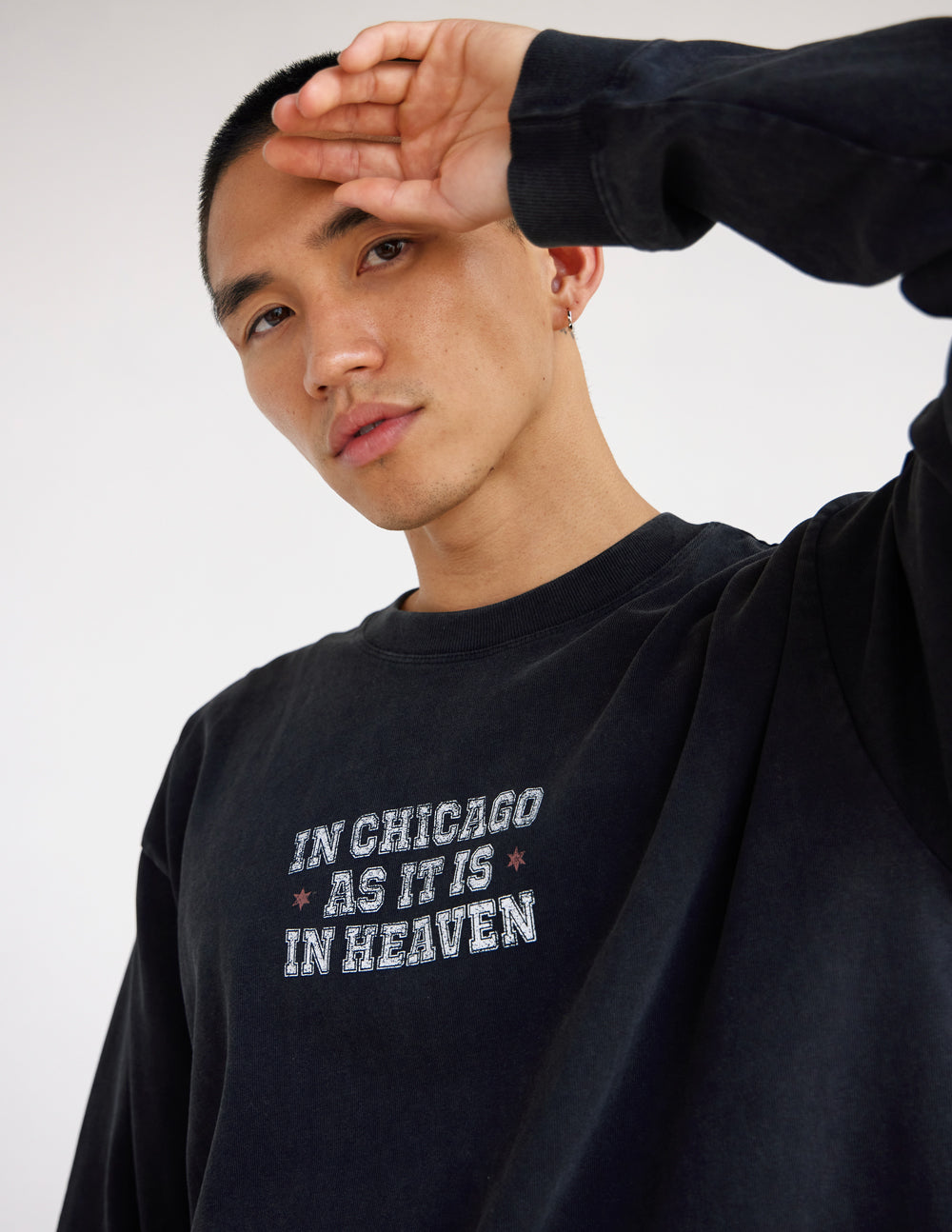 In Chicago as It Is in Heaven LS Heavyweight Tee