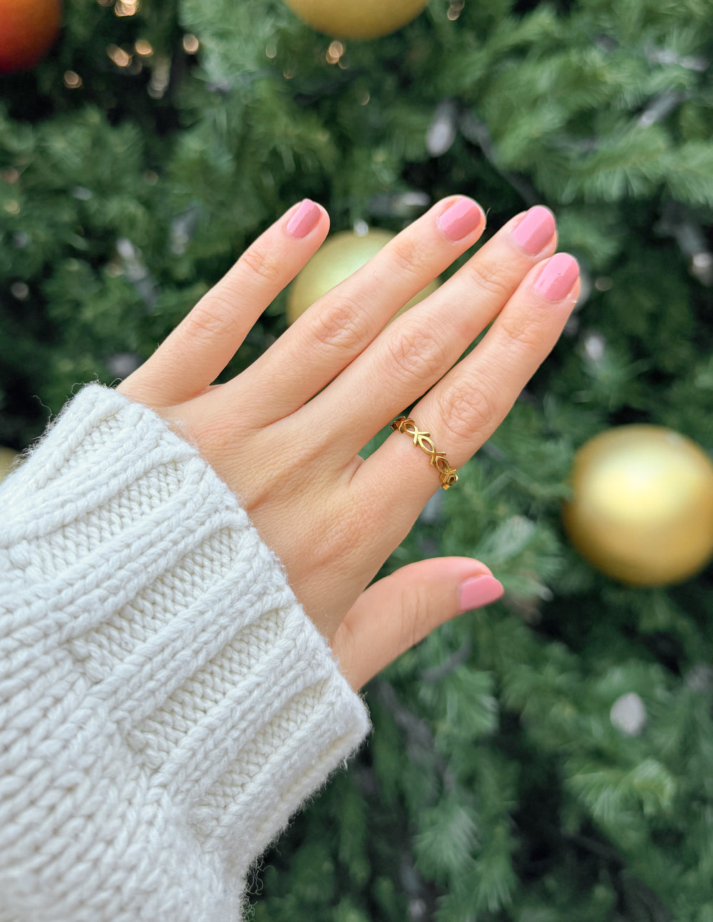 Infinity Jesus Fish Ring