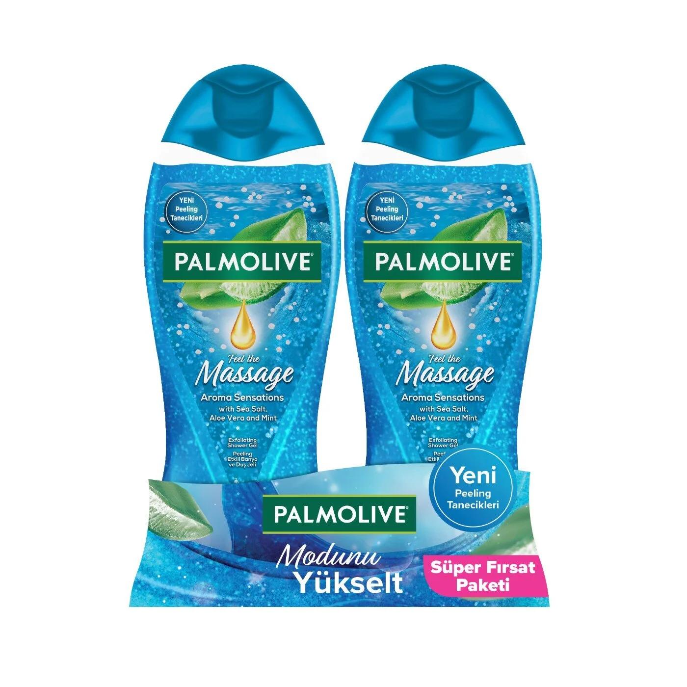 Palmolive Feel The Massage Exfoliating Shower Gel Duo 2x500ml