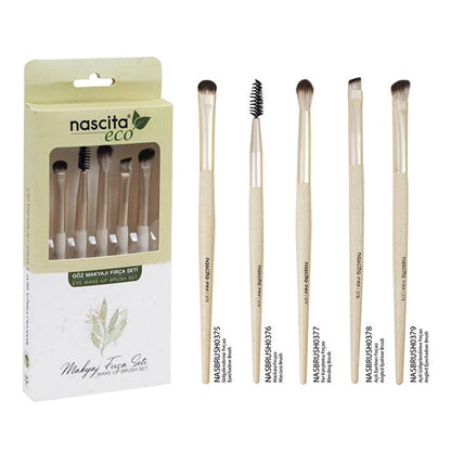 Nascita Eco Eye Makeup Brush Set 74 for Precise Blending