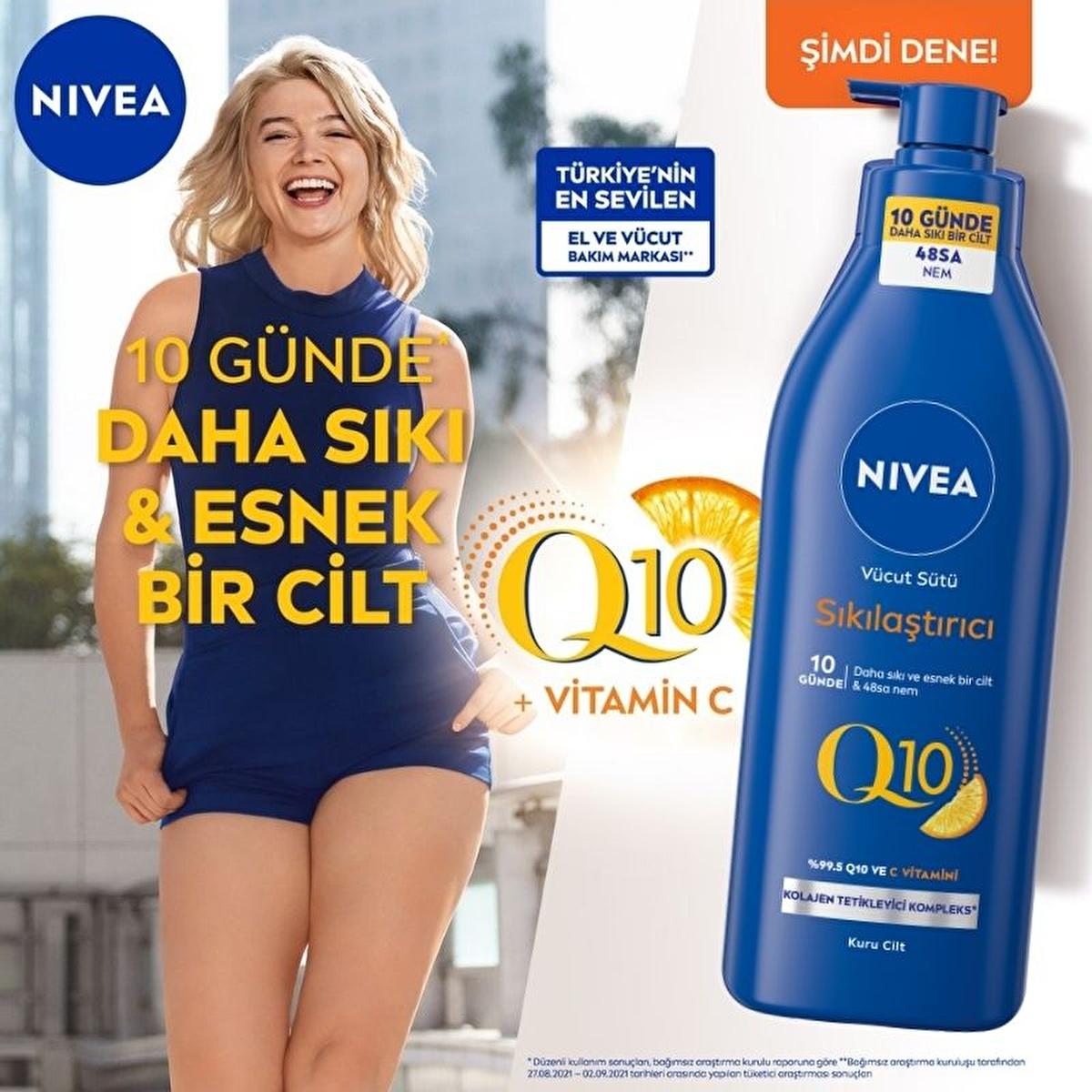 Nivea Q10 Firming Body Lotion - Intensive Moisturization &amp; Firming Benefits for All Skin Types