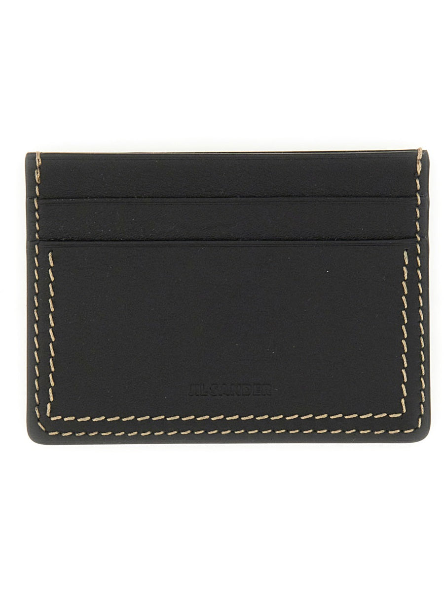 JIL SANDER Mini Leather Card Holder