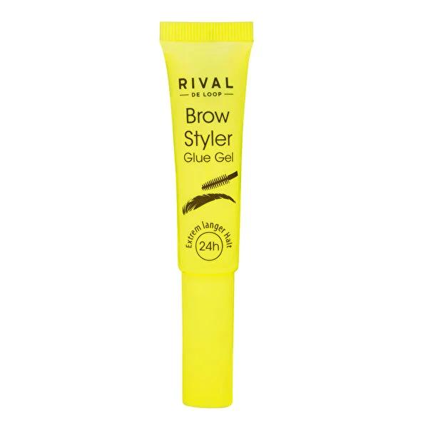 Rival de Loop Extra Strong Hold Eyebrow Gel - 24 Hour Lasting Formula, Precise Brush Applicator