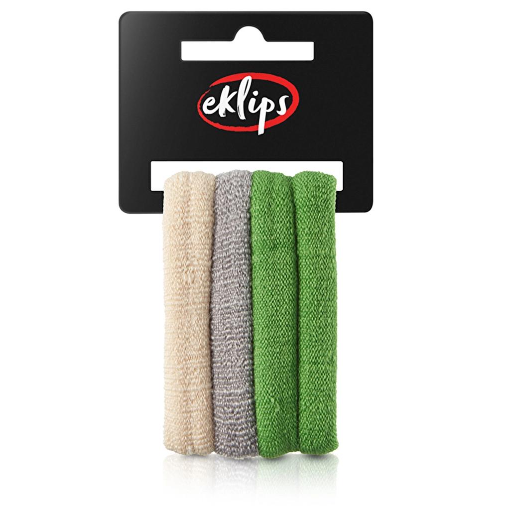 Eklips Large Towel Hair Ties Gentle Hold Assorted 4-Pack