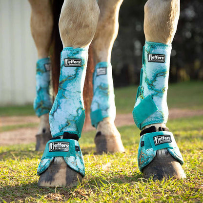 Jeffers Expression No-Turn Bell Boots for Horses, Pair, Nylon