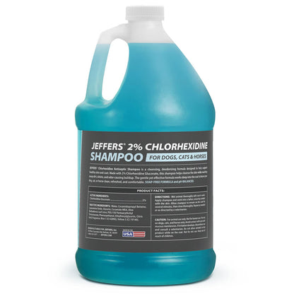 Jeffers Medicated 2% Chlorhexidine Shampoo for Dogs, Cats &amp; Horses