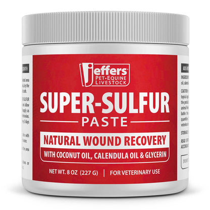 Jeffers Super-Sulfur Skin &amp; Wound Healing Paste for Pets, Horses, &amp; Livestock