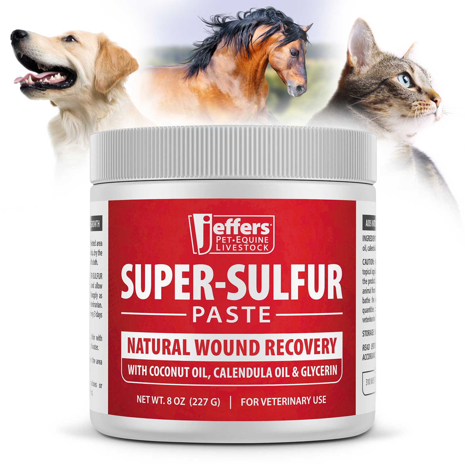 Jeffers Super-Sulfur Skin &amp; Wound Healing Paste for Pets, Horses, &amp; Livestock