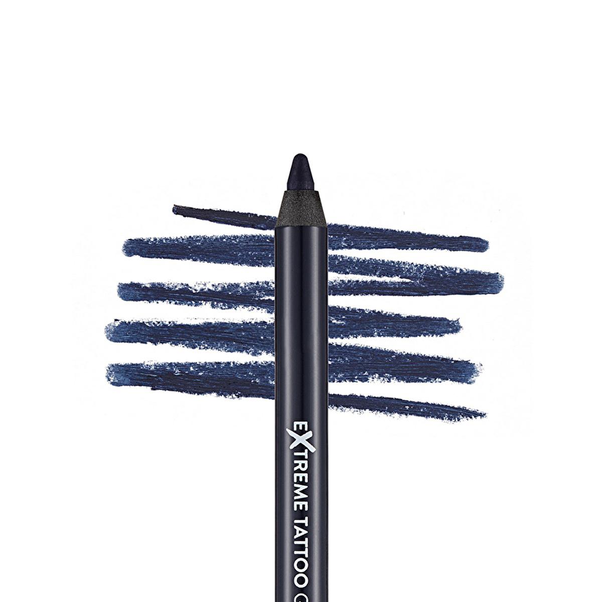 Flormar Extreme Tattoo Waterproof Gel Eyeliner - Long Lasting, Smudge Proof Eye Makeup - Intense Blue