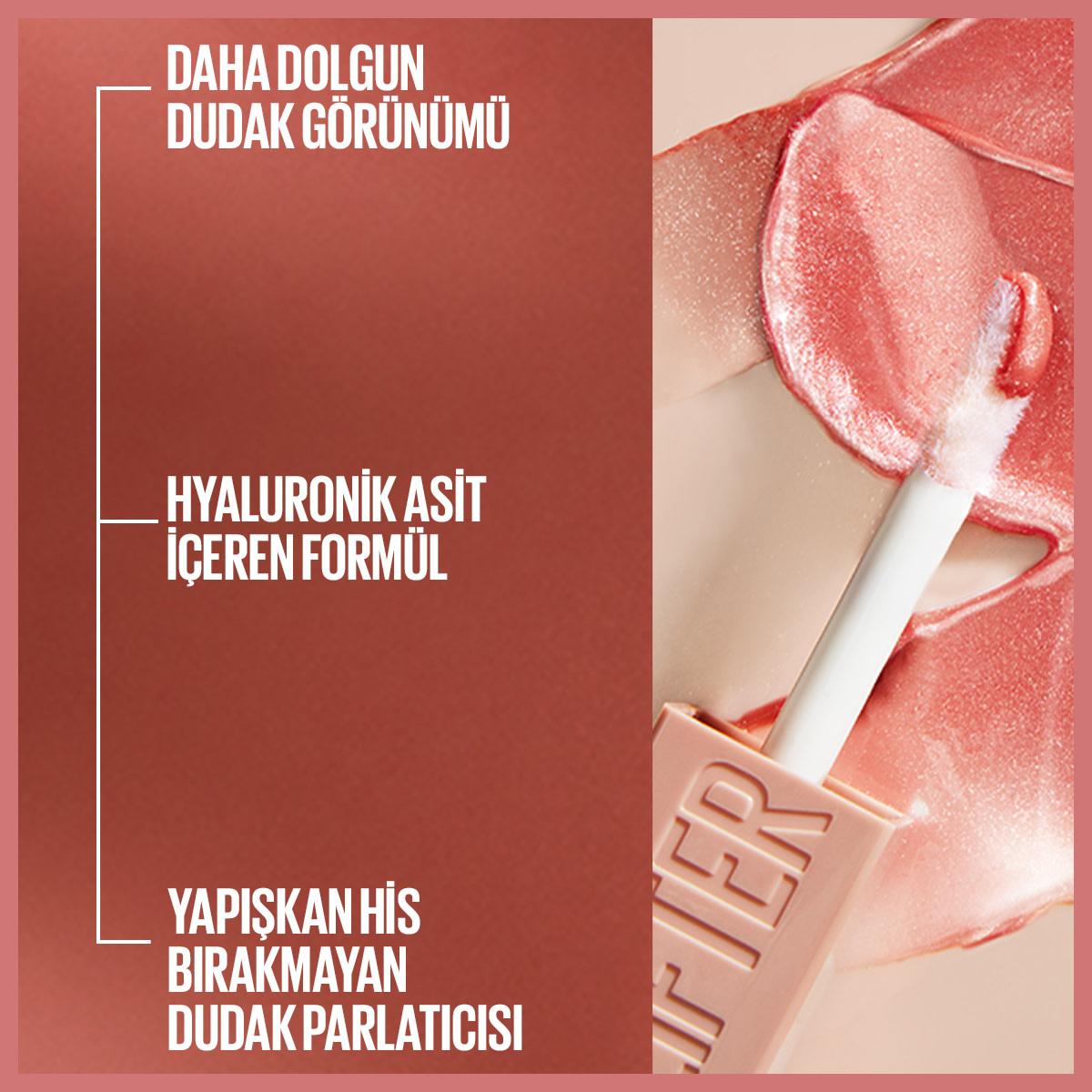 Maybelline New York Lifter Gloss - Moisturizing Lip Gloss with Hyaluronic Acid &amp; Lifting Effect