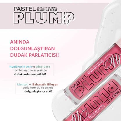 Pastel Profashion Plump Up Extra Hydrating Plumping Gloss - Vegan, Cruelty-Free Lip Gloss for Hydration &amp; Plumping