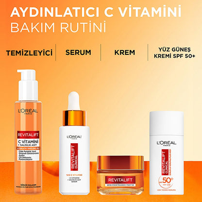 Loreal Paris Revitalift Clinical Vitamin C Face Cream - Anti-aging Moisturizer, Brightening &amp; Pore Minimizing