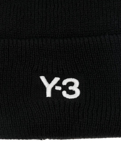 Y-3 Wool Blend Knit Beanie