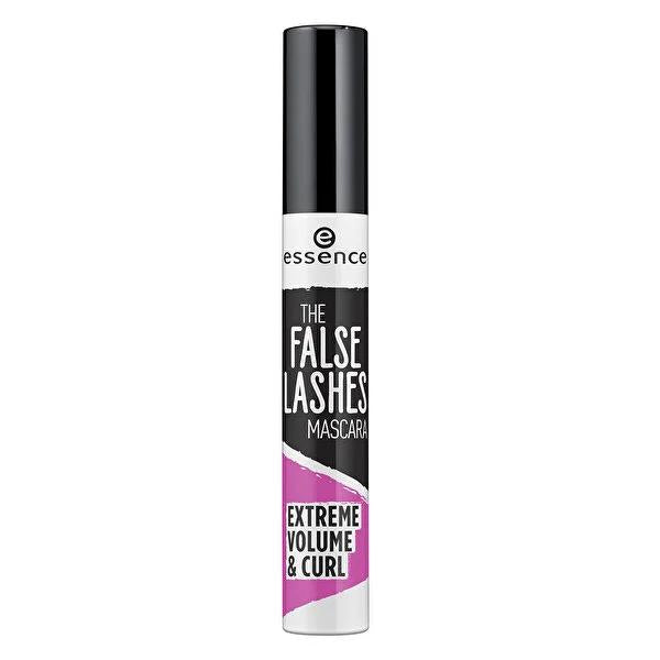 Essence False Lashes Extreme Volume &amp; Curl Mascara: Achieve 60% Longer, Non-Clumping, Dramatic Lashes with Volumizing Wide Brush