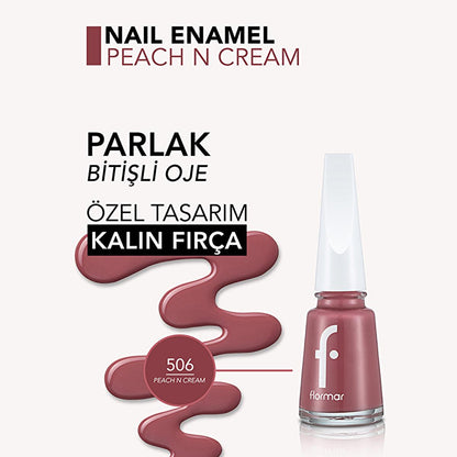 Flormar Nail Enamel - Long-Lasting, Vibrant Nail Color with Nail Care