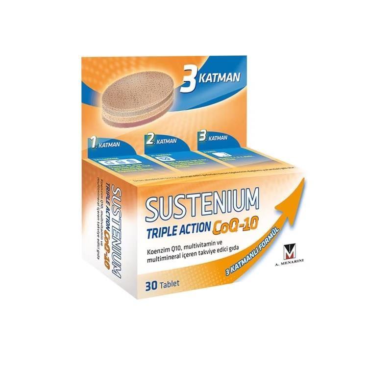 Sustenium Multivitamin - Triple Action 30 Tablets for Adults, Kids &amp; Pregnant Women - Gluten-Free Daily Nutrition
