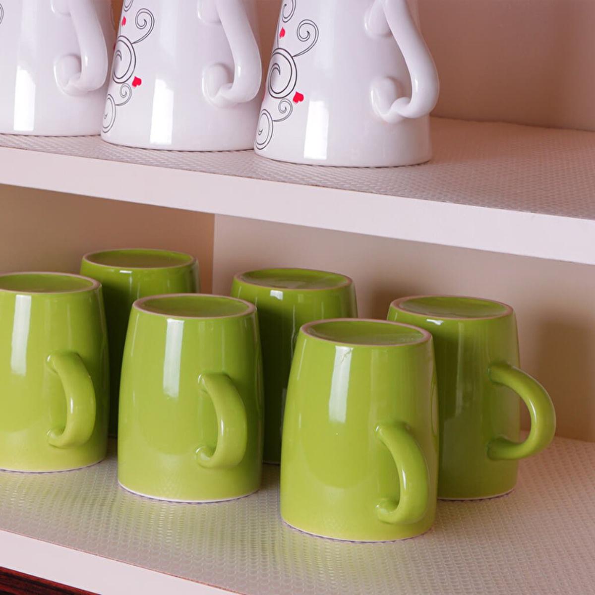 Decobella Transparent Shelf Liner - Easy Clean, Customizable, Waterproof EVA Material for Drawers &amp; Countertops