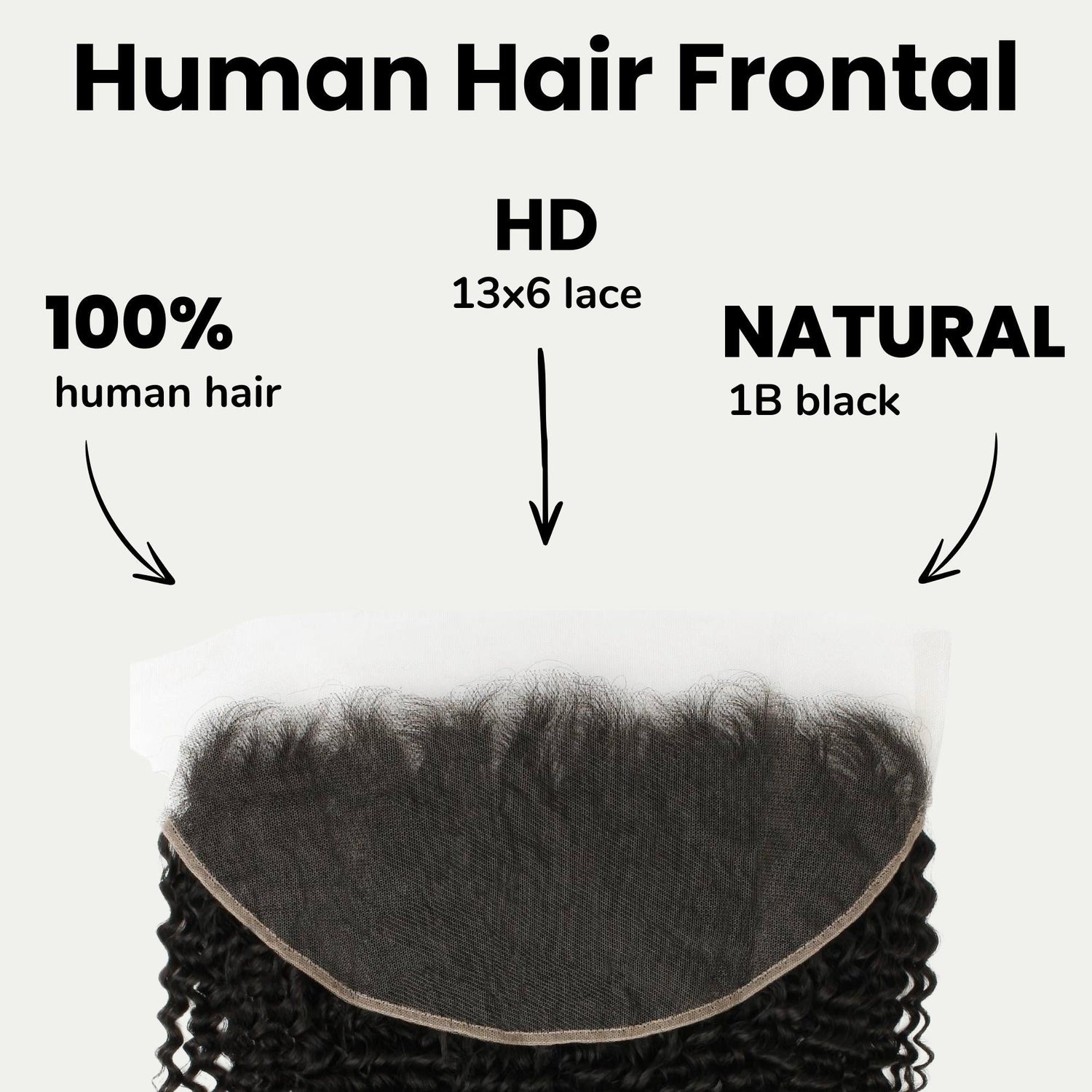 Jerry Curl 13x6 HD Lace Human Hair Frontal
