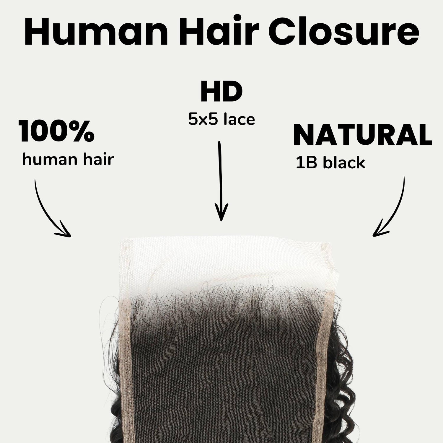 Jerry Curl 5x5 HD Lace Human Hair Closure