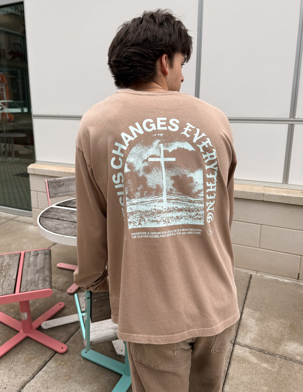 Jesus Changes Everything LS Heavyweight Tee