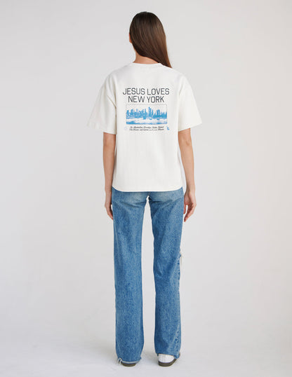 Jesus Loves New York Heavyweight Tee