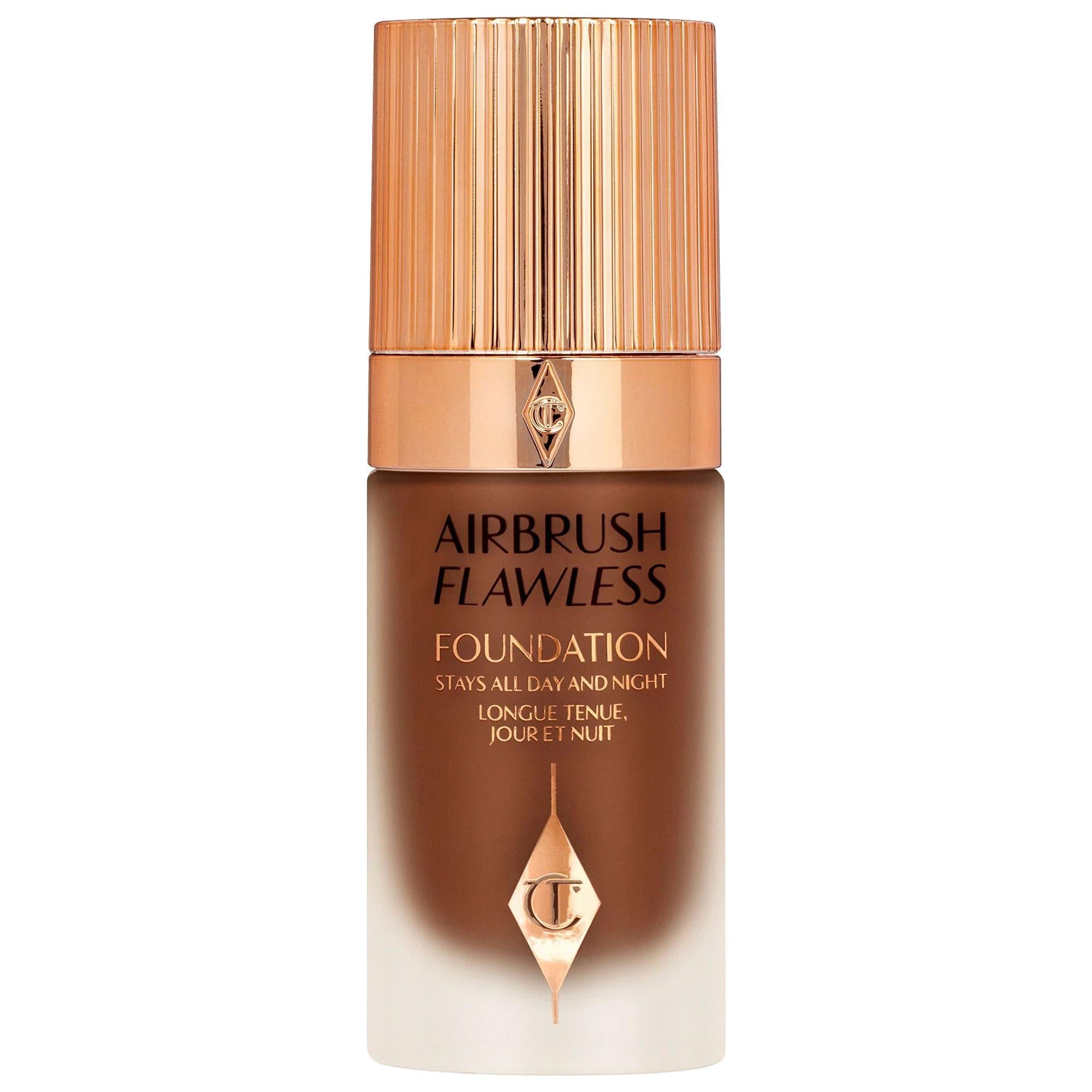 Charlotte Tilbury Airbrush Flawless Foundation: Full Coverage, Matte Finish, Longwear &amp; Wrinkle Reducing - Hydrating, Vegan &amp; Cruelty-Free