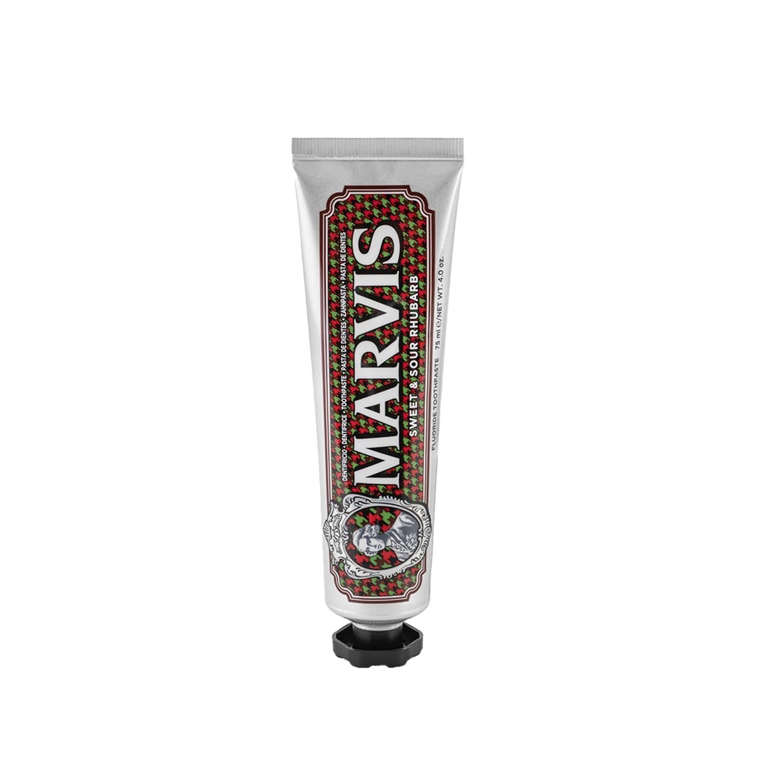 Marvis Sweet&amp;Sour Rhubarb Mint Toothpaste - Premium Oral Care with Unique Flavor Profile