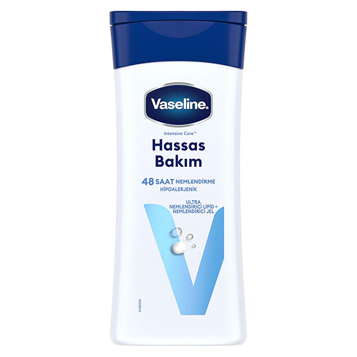 Vaseline Body Lotion for Dry and Sensitive Skin - 48 Hour Hydration, Hypoallergenic &amp; Dermatologically Tested