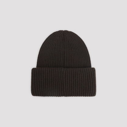 MONCLER Wool Blend Beanie Hat for Men