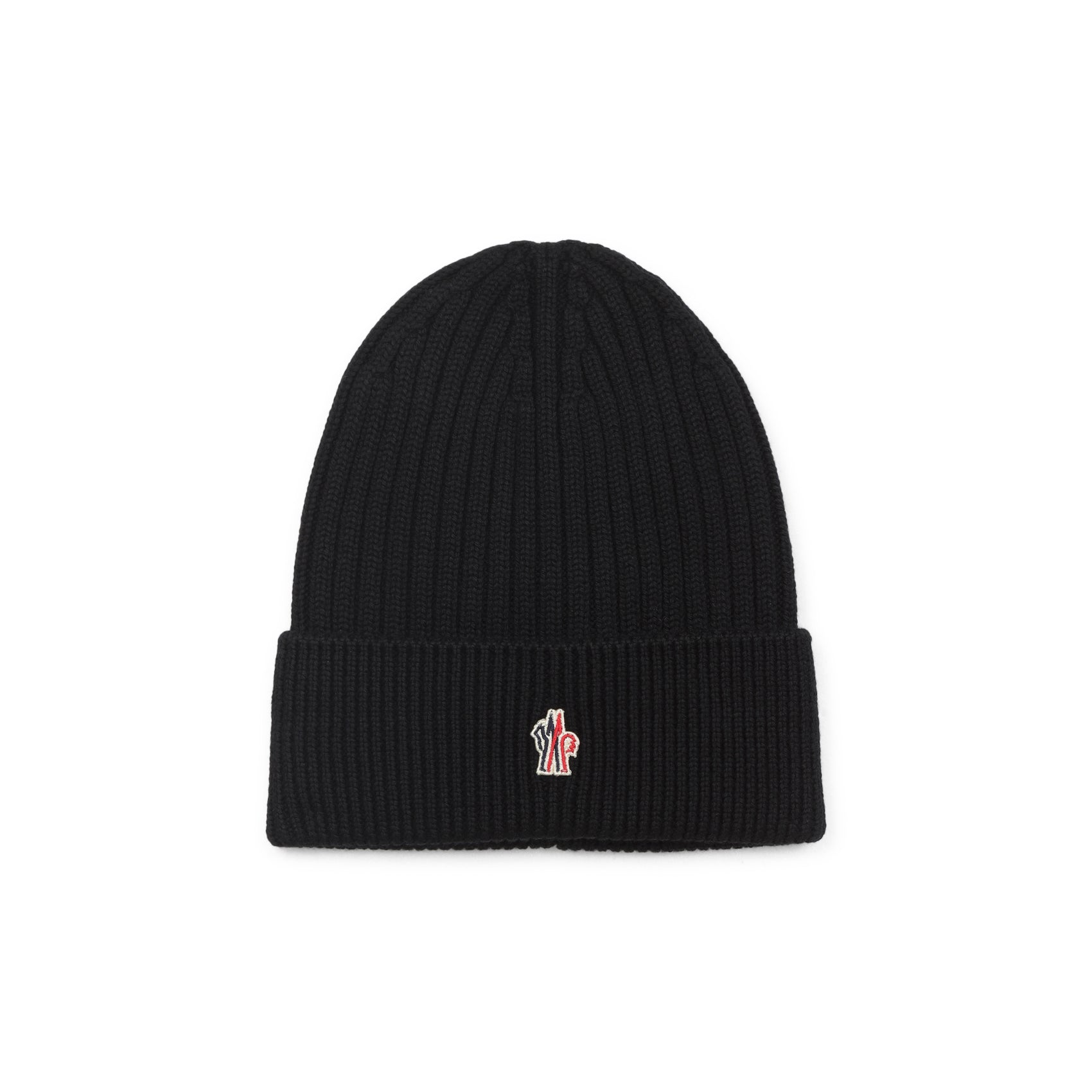 MONCLER Rib Knit Wool Beanie for Men