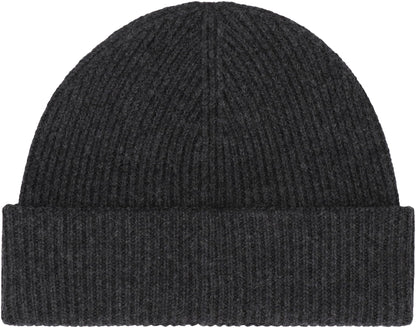 K-WAY Wool Knit Beanie with Turned-Up Brim - Men&