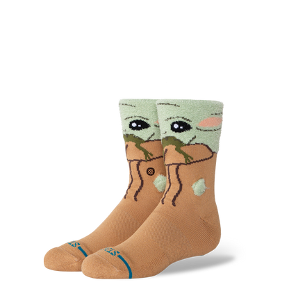 Stance X Star Wars Kids Poly Fuzzy Crew Socks - Grogu Hungry