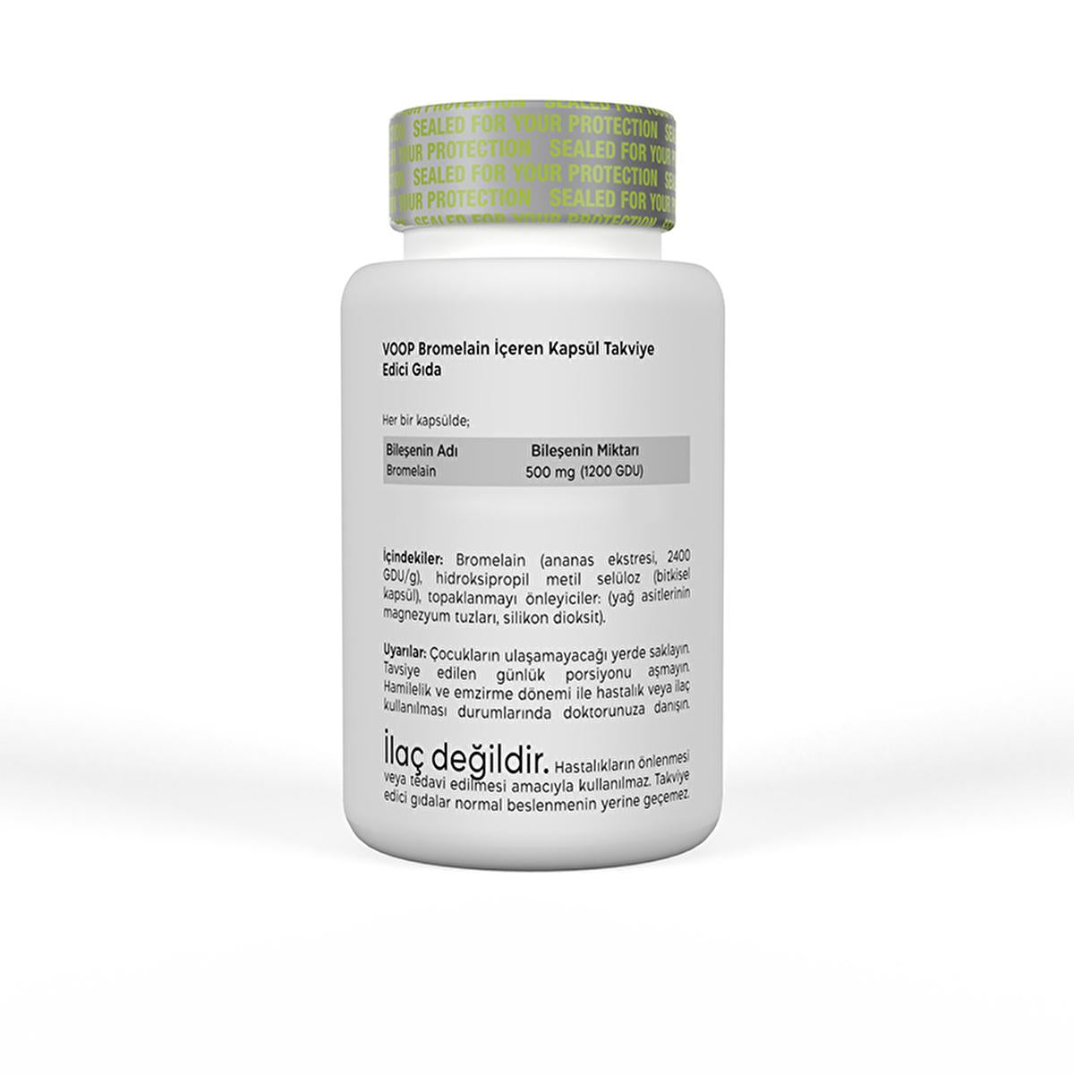 Voop Bromelain Supplement: Natural Digestive Support &amp; Anti-Inflammatory - Pineapple Enzymes, Vegan Capsules, 30 Count