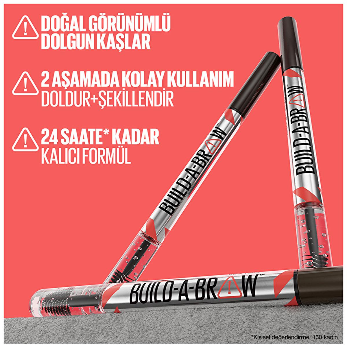 Maybelline Build a Brow 2-in-1 Eyebrow Pencil &amp; Gel - Long-Lasting, Smudge-Proof Eyebrow Makeup Solution