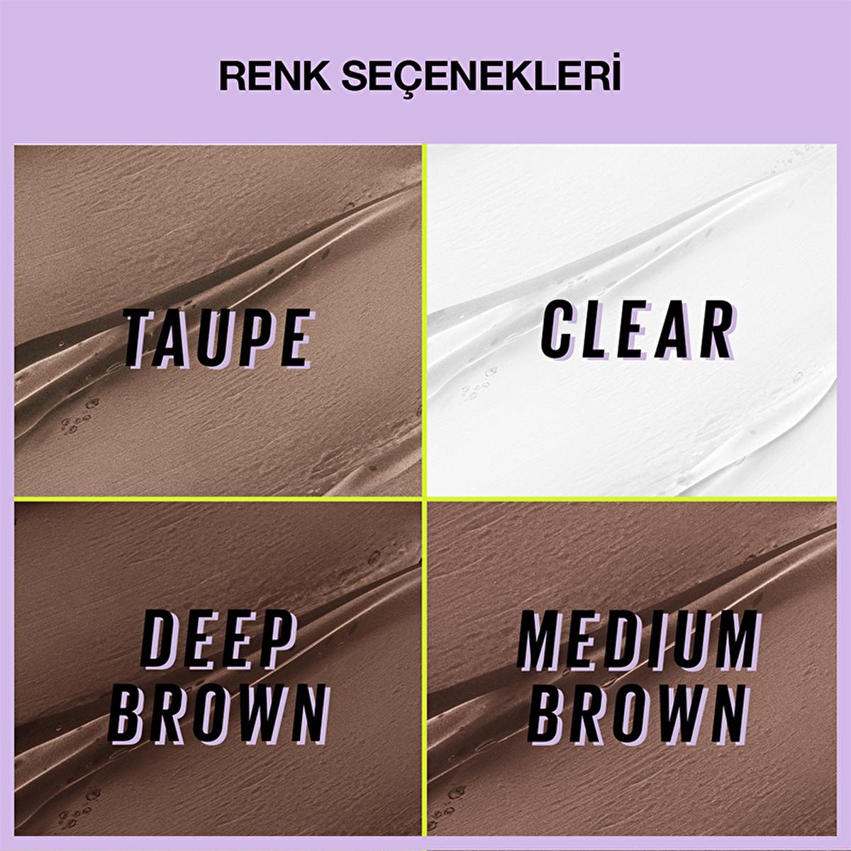 Maybelline Super Lock Medium Brown Brow Glue: 24H Lamination Effect, Tinted Eyebrow Mascara for Long-Lasting Shape &amp; Smudge-Proof Definition