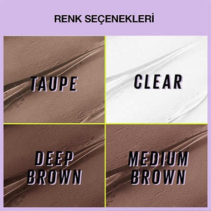 Maybelline Super Lock Medium Brown Brow Glue: 24H Lamination Effect, Tinted Eyebrow Mascara for Long-Lasting Shape &amp; Smudge-Proof Definition