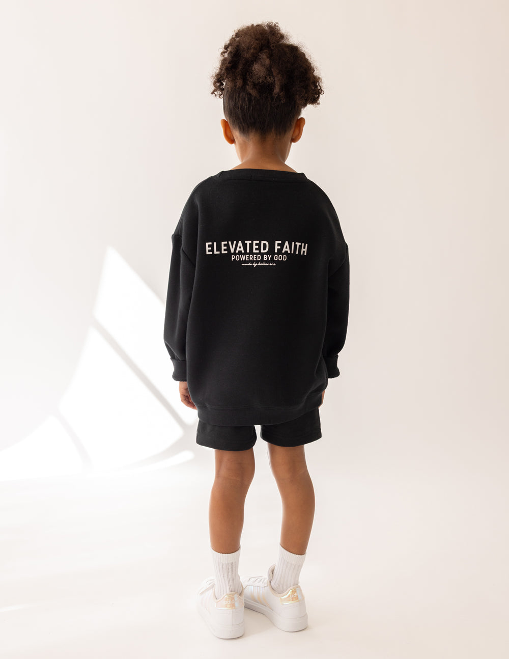 Kingdom Club Black Kids Crewneck
