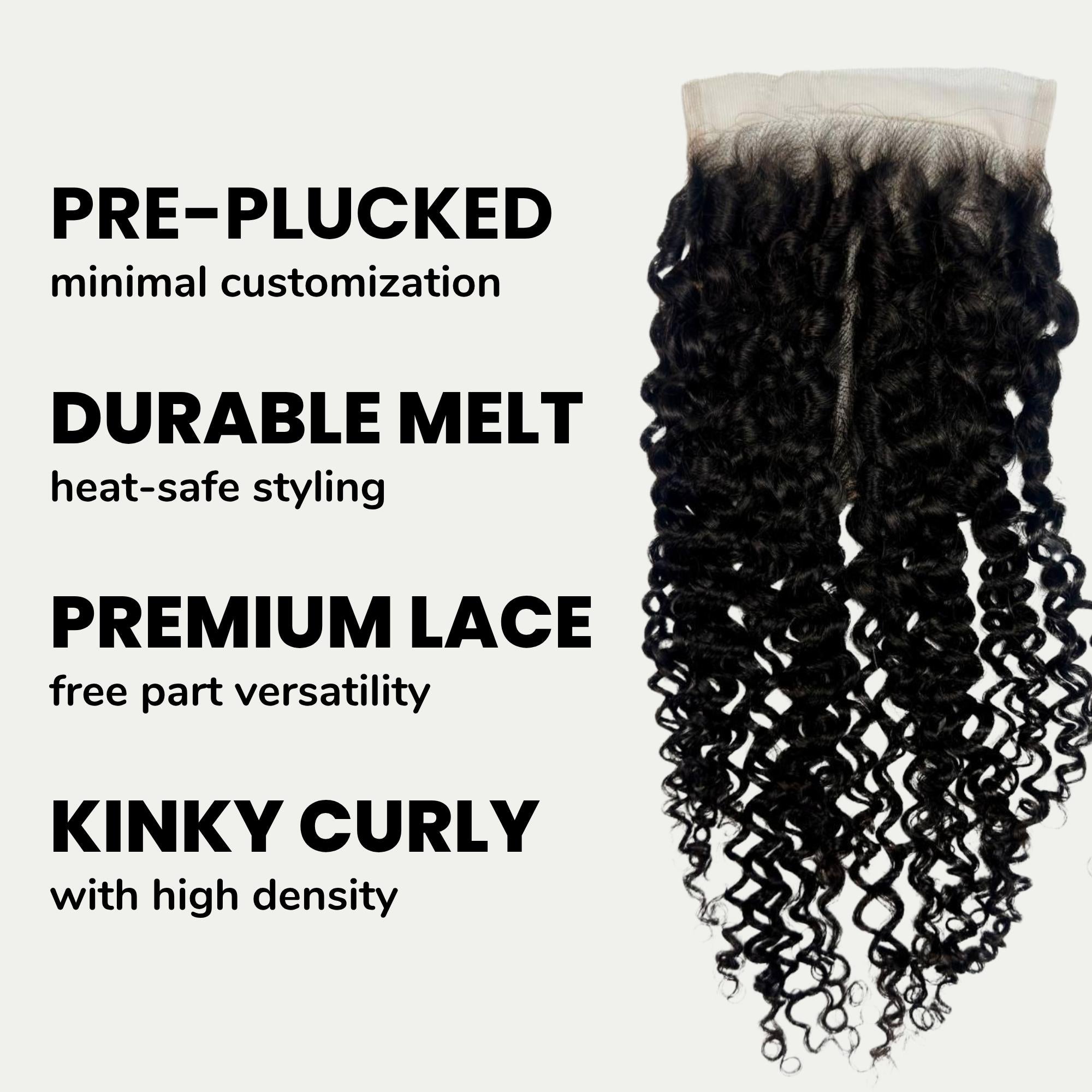 Kinky Curly 5x5 HD Lace Human Hair Closure