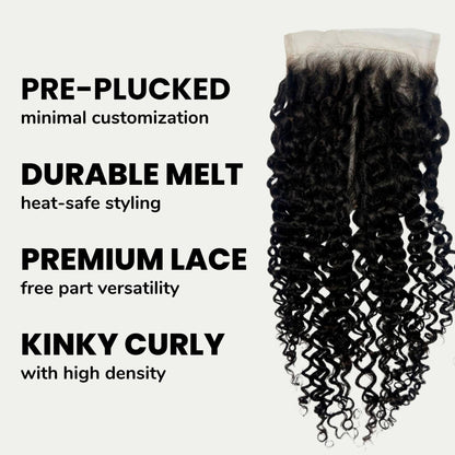 Kinky Curly 5x5 HD Lace Human Hair Closure