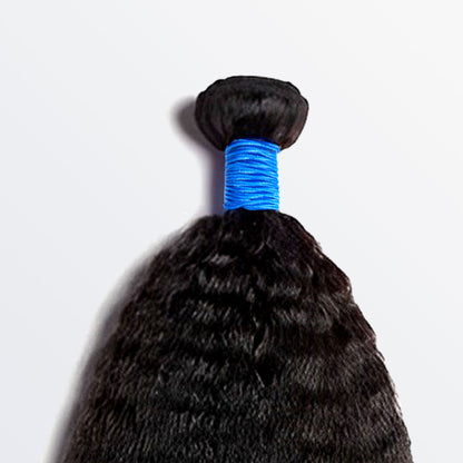 Kinky Straight Brazilian Virgin Hair Bundles Natural Texture &amp; Seamless Blend Natural Color 14-30 Inch - Stariahair