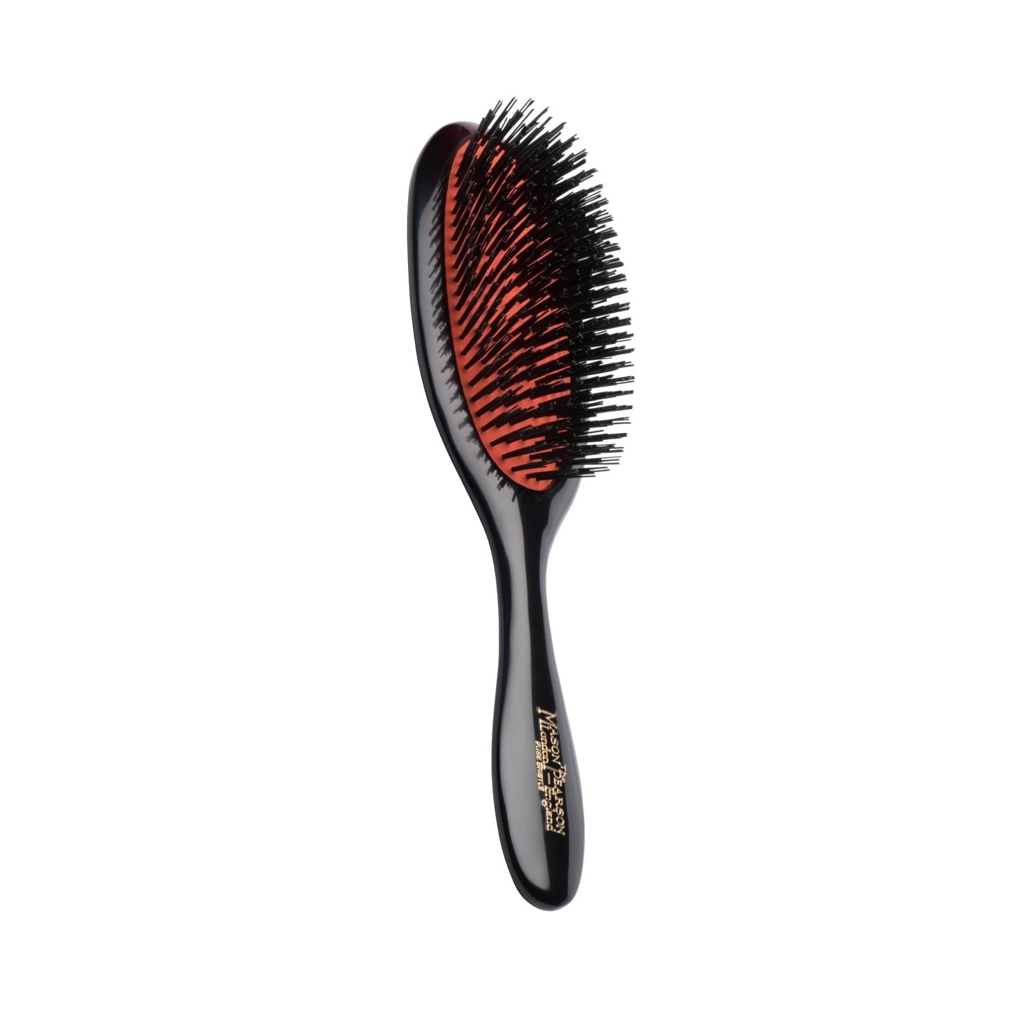 Mason Pearson B3 Dark Boar Bristle Hair Brush - Gentle Detangling &amp; Premium Hair Care