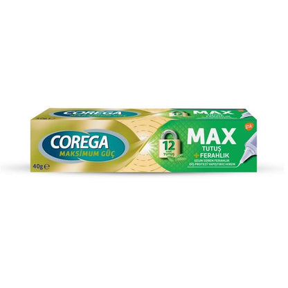 Corega Max Hold + Freshness Denture Adhesive Cream 40 g