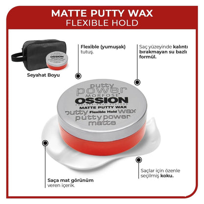 Morfose Ossion Putty Matte Wax for Strong Hold and Texture 60 ml
